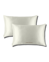 Sienna Naturals silk pillow case (2 pack) in ivory.